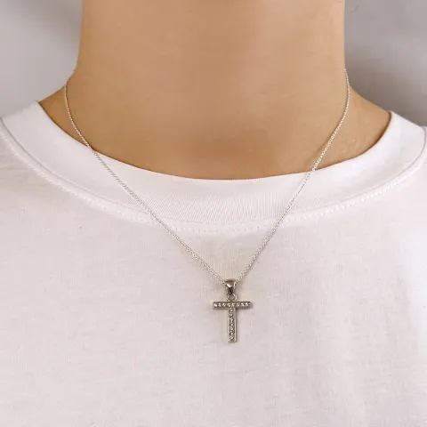 zirkoni riipus hopeaa