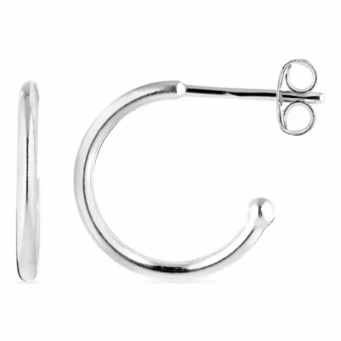 12 mm rengaskorvakorut  hopea