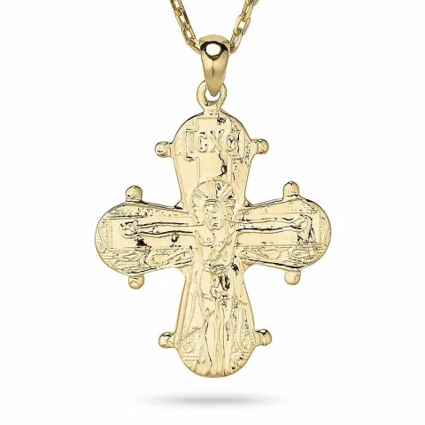 Dagmarinristi isä meidän rukouksell kaulaketju, jossa on riipus  kullattua hopeaa