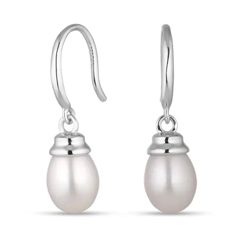 7,5-8 mm helmi korvarenkaat  hopea