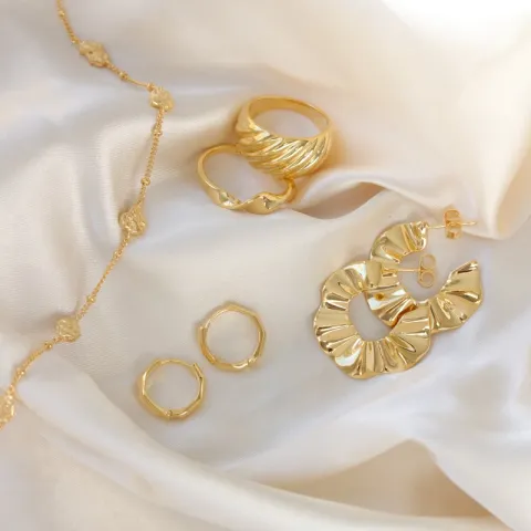 rengaskorvakorut  kullattu hopea - Lumé Essence