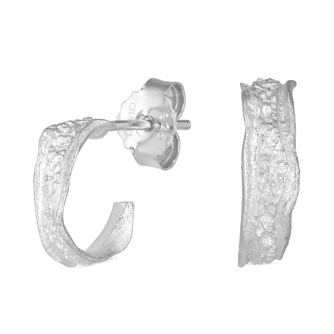 11,5 mm rengaskorvakorut  hopea