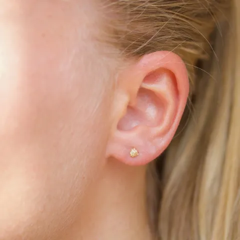 nappikorvakorut  kullattu hopea - Lumé Etched