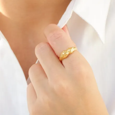 sormus kullattu messinki - Eliné