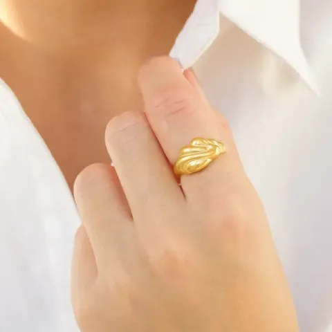 sormus kullattu messinki - Eliné