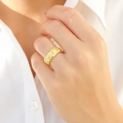 sormus kullattu messinki - Eliné