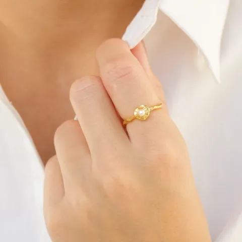 helmi sormus kullattu messinki - Eliné