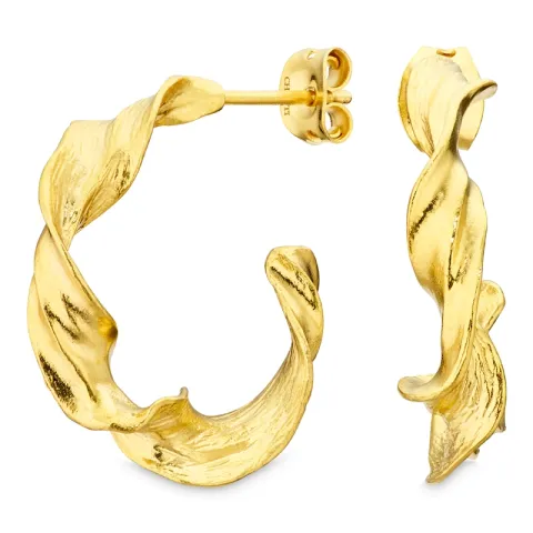 rengaskorvakorut  kullattu messinki - Eliné