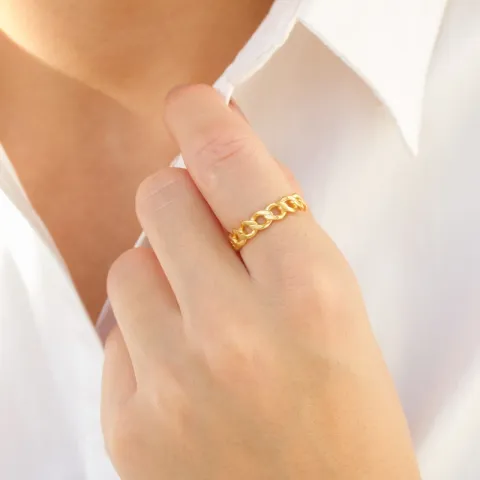 panzer sormus kullattu messinki - Eliné