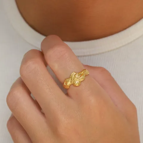 näytepakkaukset sormus kullattu messinki - Eliné