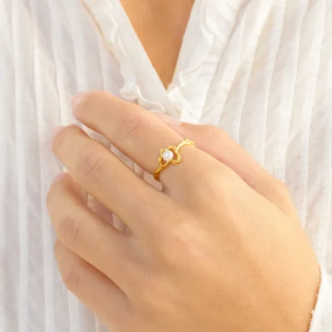 helmi sormus kullattu messinki - Eliné