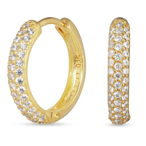 zirkoni rengas  kullattu messinki - Eliné