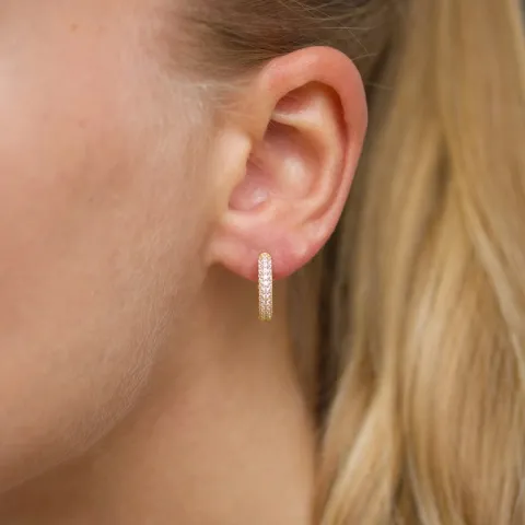 zirkoni rengas  kullattu messinki - Eliné