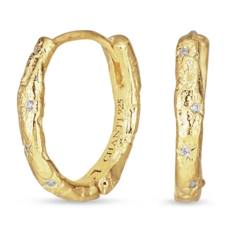 zirkoni rengas  kullattu messinki - Eliné