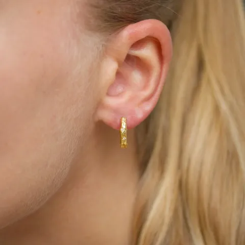 zirkoni rengas  kullattu messinki - Eliné