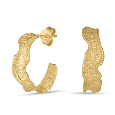 rengaskorvakorut  kullattu messinki - Eliné