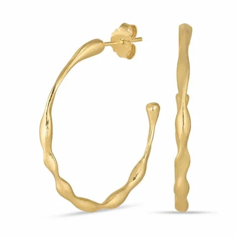 rengaskorvakorut  kullattu messinki - Eliné