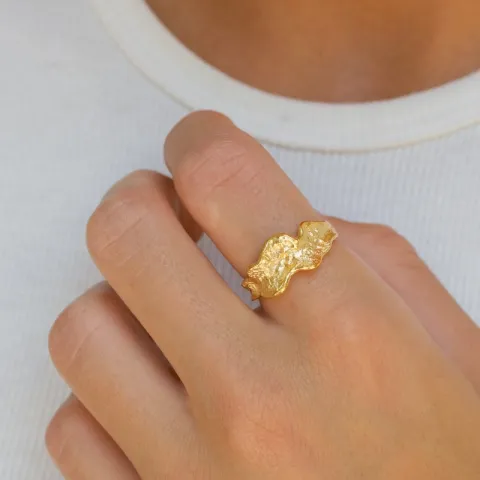 sormus kullattu messinki - Eliné