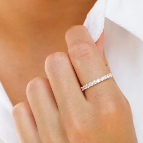 zirkoni sormus hopea