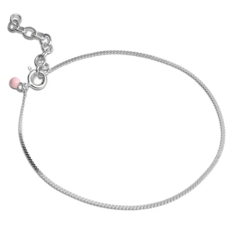 Enamel Naomi rannekoru hopea pinkki emalji