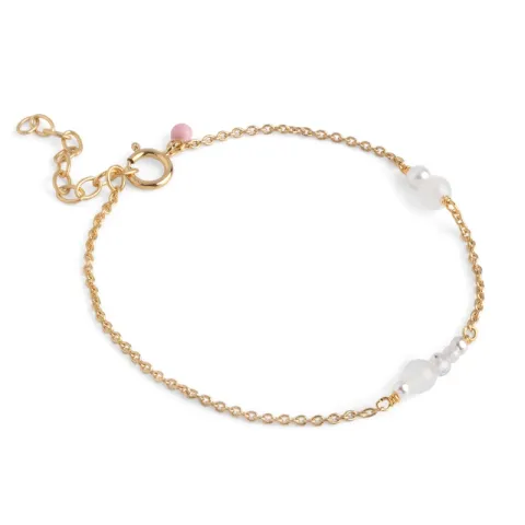 Enamel Sofia helmi rannekoru  kullattua hopeaa