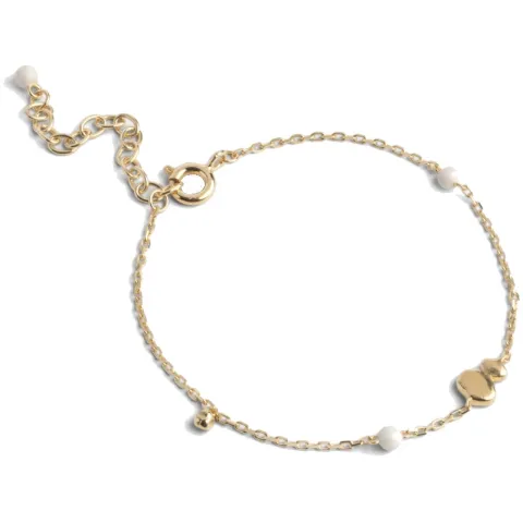 Enamel Melia Daisy rannekoru  kullattua hopeaa