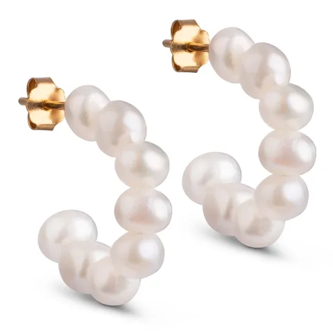 Enamel Pearlie Chunky rengaskorvakorut  kullattua hopeaa