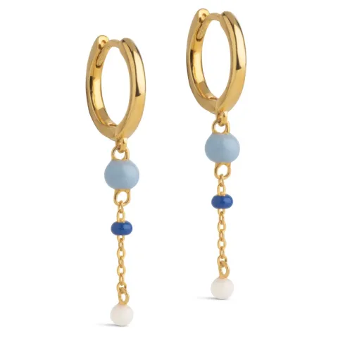 Enamel Lola Bold Marine rengas  kullattua hopeaa sininen emalji