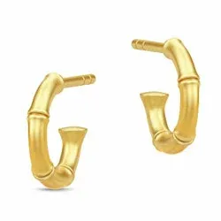 10 mm Julie Sandlau Bamboo rengas  kullattua hopeaa