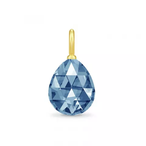Julie Sandlau pisara riipus  kullattua hopeaa sininen kristalli