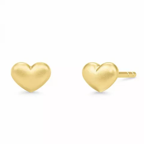 Julie Sandlau sydän korvarenkaat  hopeaa, jossa 22 karaatin kultaus
