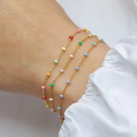 Enamel Lola Wilderness rannekoru kullattua hopeaa