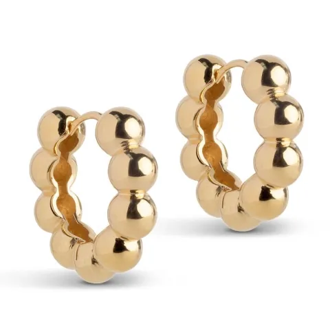 23 mm Enamel Ball Chunky rengas  kullattua hopeaa