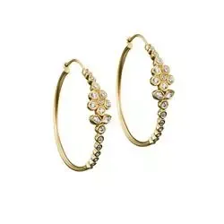 35 mm Julie Sandlau rengas  kullattua hopeaa valkoinen zirkoni