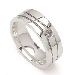 näytepakkaukset zirkoni sormus hopea