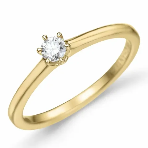 näytepakkaukset timantti solitaire-sormus 14 karaatin kultaa 0,12 ct