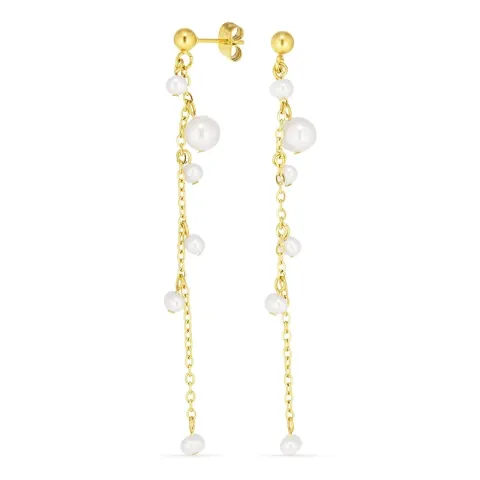 näytepakkaukset helmi ketjukorvakorut  kullattu teräs - OCEANA