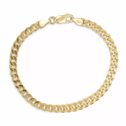 näytepakkaukset panssarirannekoru kullattua hopeaa 17 cm x 4,3 mm