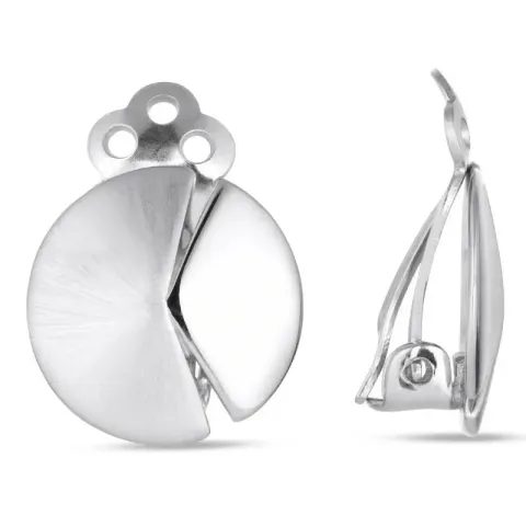 näytepakkaukset pyöreitä klipsikorvakorut  hopea