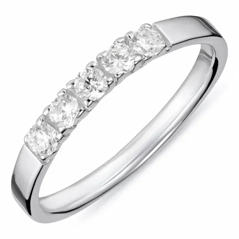 näytepakkaukset valkoinen zirkoni alianssisormus hopeaa