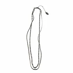 RebekkaRebekka Elise necklace kaulaketju musta rodinoitu hopea