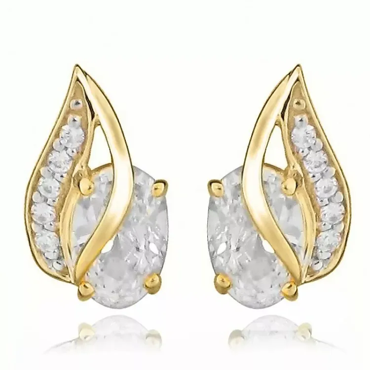 bling bling korvakorut 9 karaatin kultaa kanssa