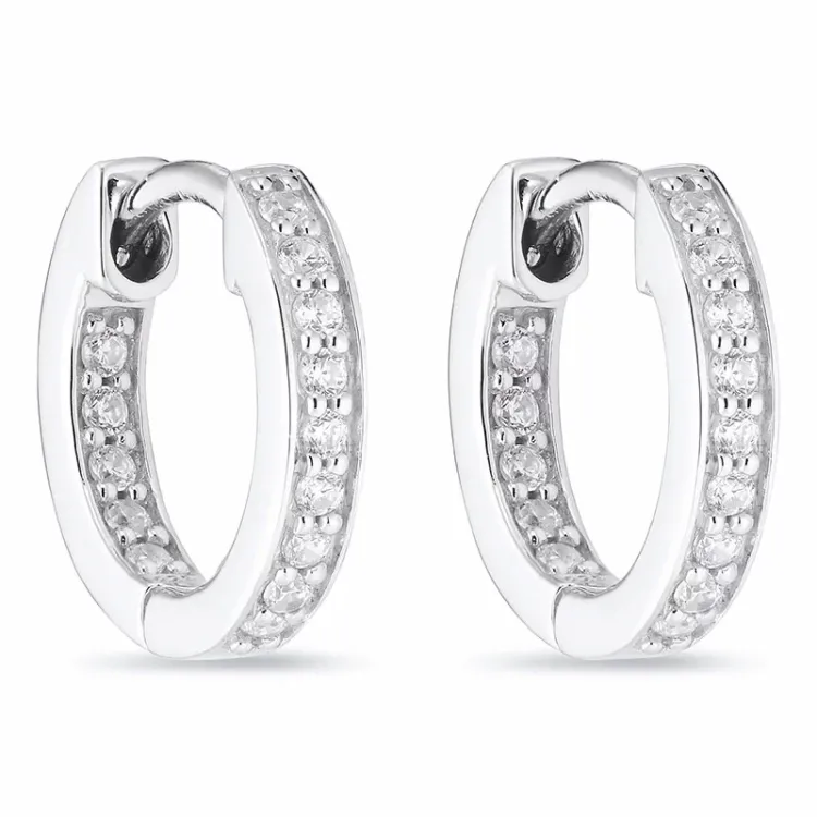 13 mm zirkoni rengas hopea
