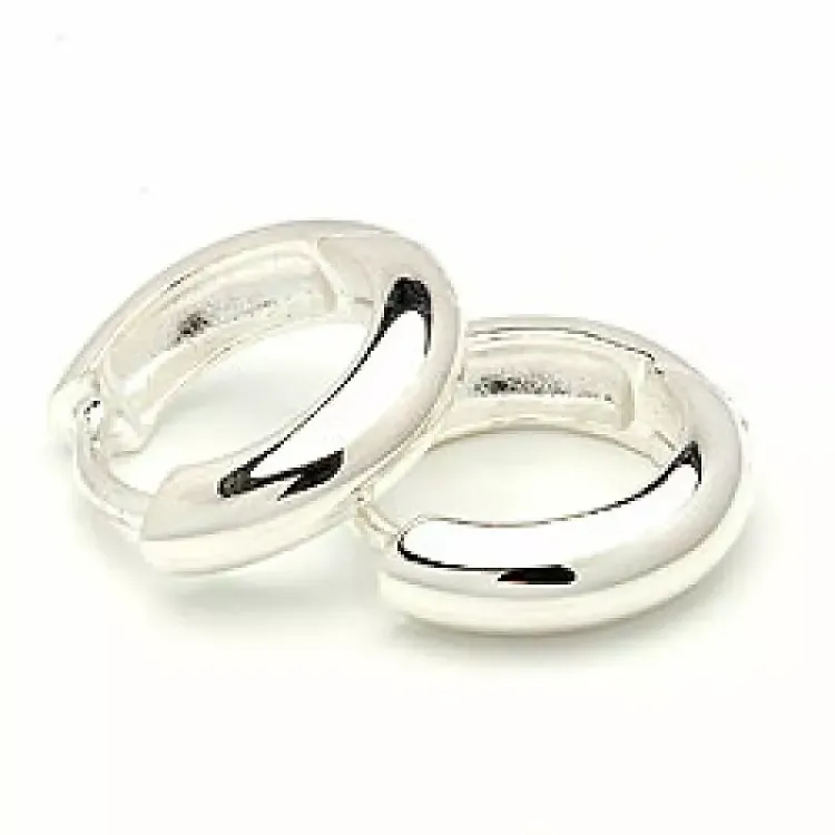 12 mm creole korvakorut  hopeaa