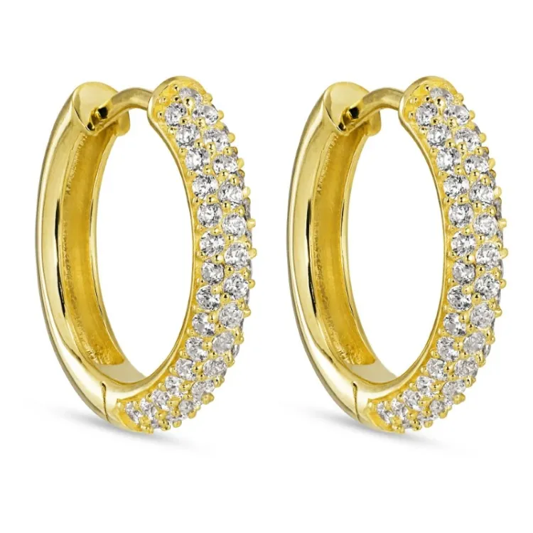 17,2 mm zirkoni rengas  kullattu hopea - Lumé Illume
