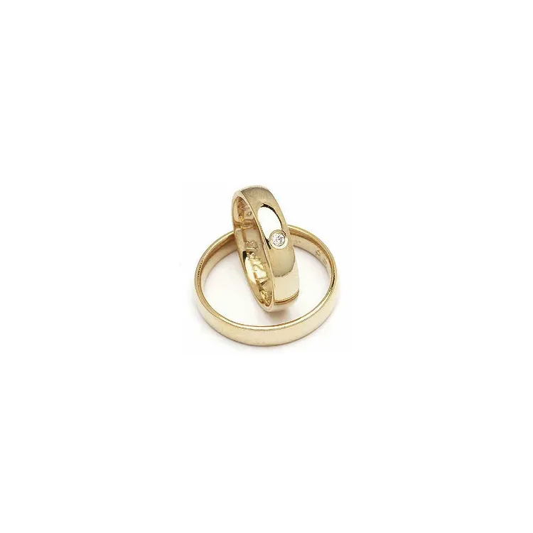 Vihkisormukset rs of scandinavia 14 karaatin kultaa 0,02 ct