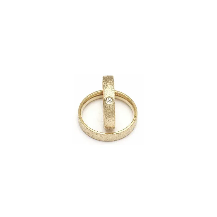 Vihkisormukset rs of scandinavia 8 karaatin kultaa 0,02 ct
