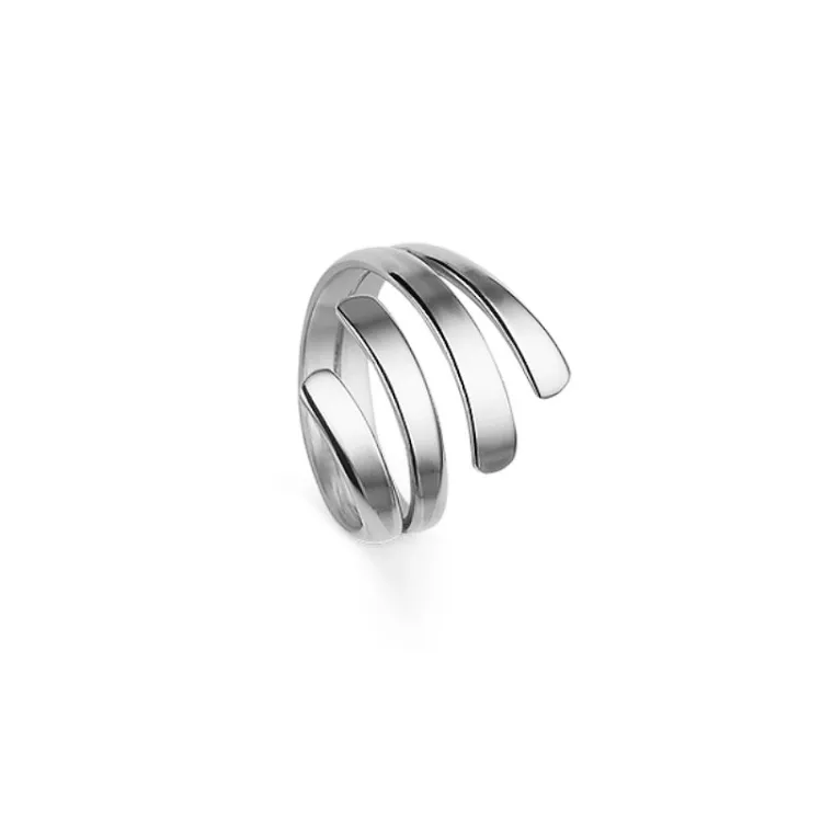 kiiltävä RS of Scandinavia sormus  hopeaa
