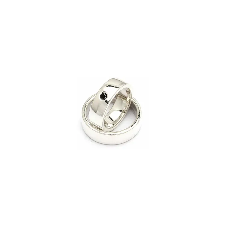 Vihkisormukset rs of scandinavia hopea 0,10 ct