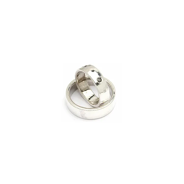 Vihkisormukset rs of scandinavia hopea 0,05 ct